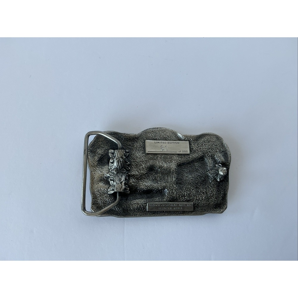 Volin SD 1886 1986 Pewter Belt Buckle Limited Edition Western Americana - Picture 3 of 8